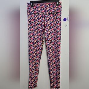 Victoria Secret Knockout Tight Collant High Rise Colorful Leggings Size Medium